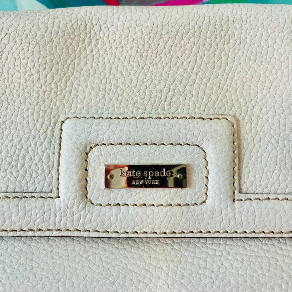 Kate Spade ♠ Vintage Cream Leather Handbag – Winter White - Picture 2 of 9